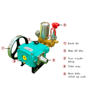 Đầu xịt áp lực Piston Sứ TATSU TS22S 1Hp - Hình ảnh 3