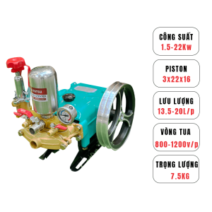 Đầu xịt áp lực Piston Sứ TATSU TS22S 1Hp - Hình ảnh 2