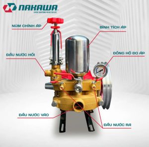 Đầu xịt áp lực NAKAWA NK-38128 7HP - Hình ảnh 2